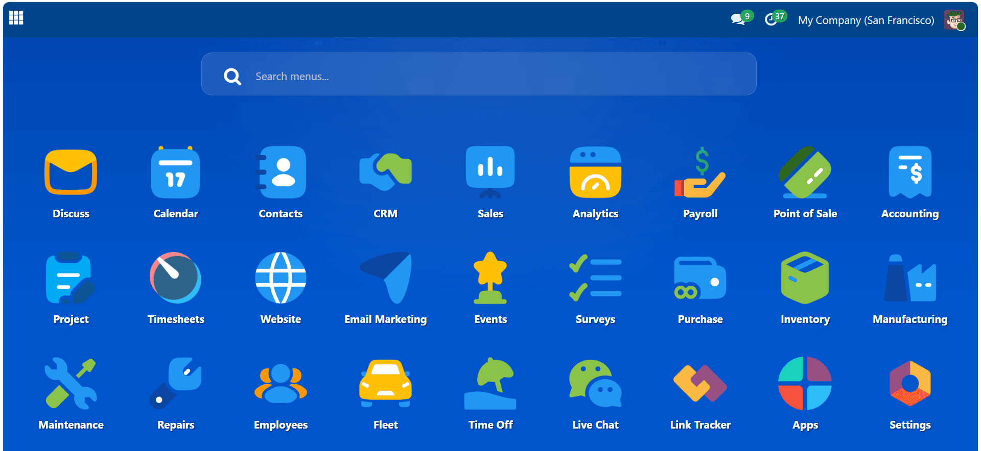 SysGenPro ERP Dashboard